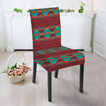 Native Southwestern Pattern Print Dining Chair Slipcover