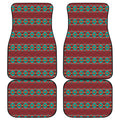 Native Southwestern Pattern Print Front and Back Car Floor Mats