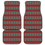 Native Southwestern Pattern Print Front and Back Car Floor Mats