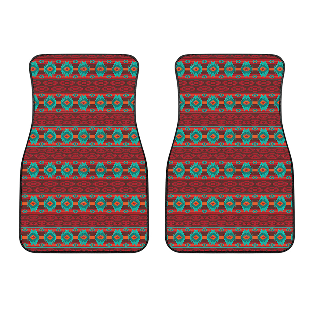 Native Southwestern Pattern Print Front Car Floor Mats