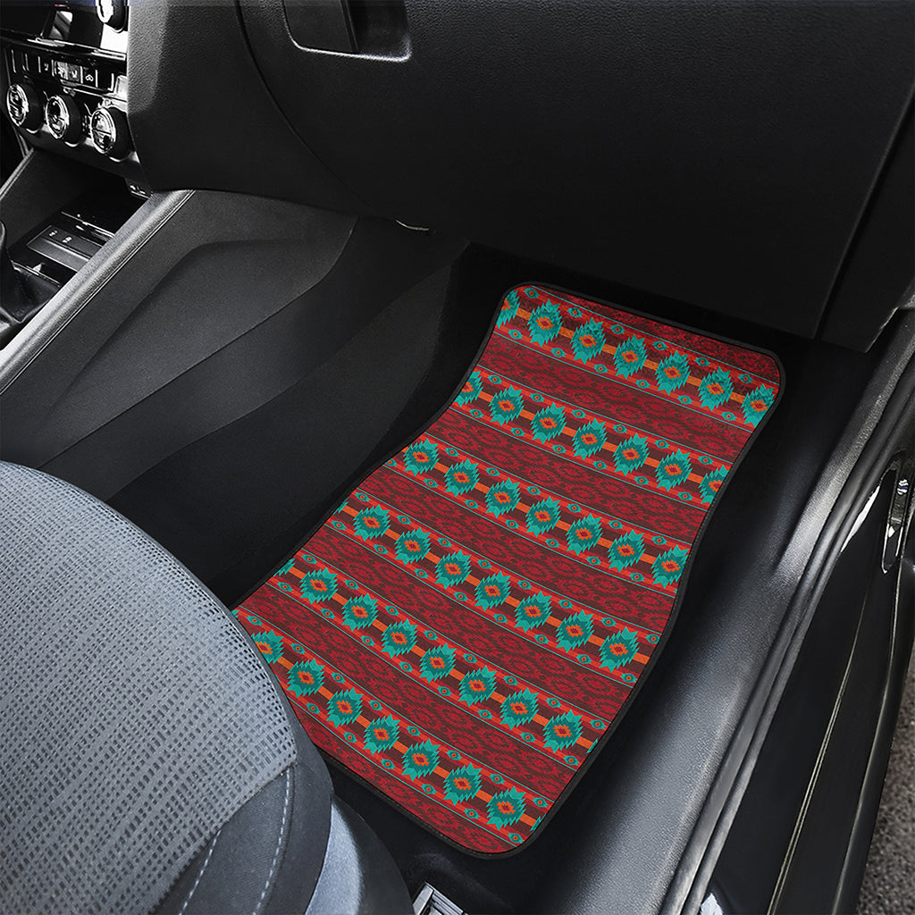 Native Southwestern Pattern Print Front Car Floor Mats