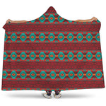 Native Southwestern Pattern Print Hooded Blanket