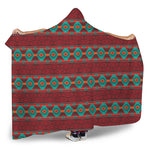 Native Southwestern Pattern Print Hooded Blanket