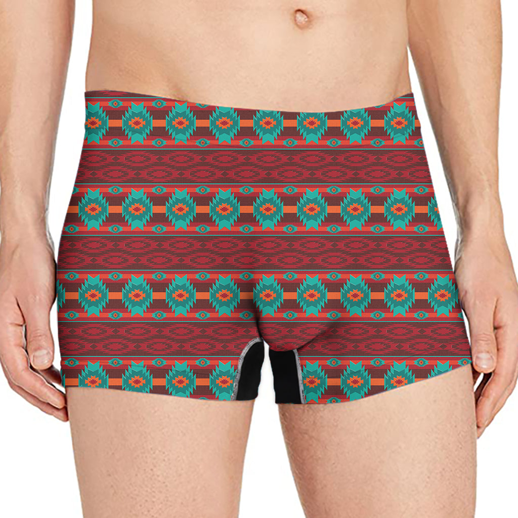 Native Southwestern Pattern Print Men's Boxer Briefs