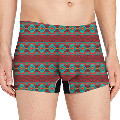 Native Southwestern Pattern Print Men's Boxer Briefs