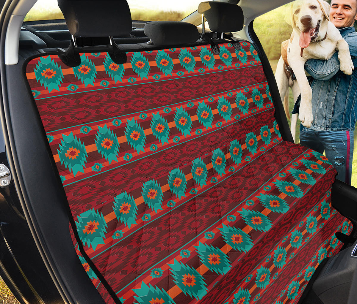 Native Southwestern Pattern Print Pet Car Back Seat Cover