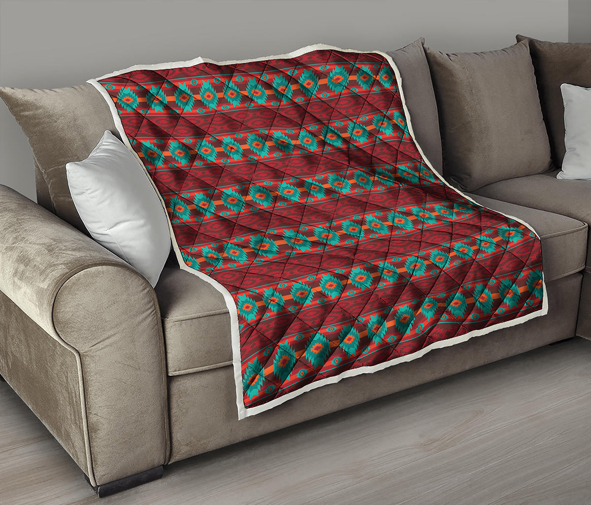 Native Southwestern Pattern Print Quilt