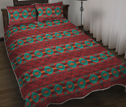 Native Southwestern Pattern Print Quilt Bed Set