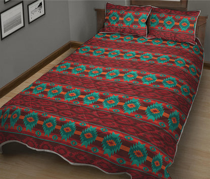 Native Southwestern Pattern Print Quilt Bed Set