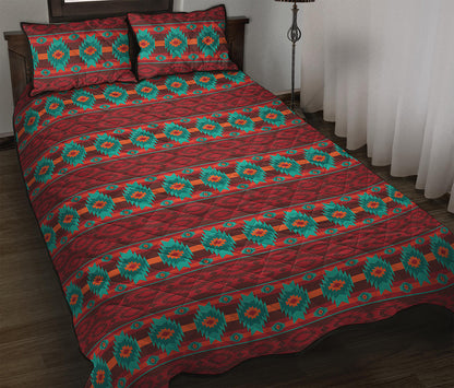 Native Southwestern Pattern Print Quilt Bed Set