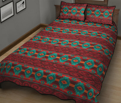Native Southwestern Pattern Print Quilt Bed Set