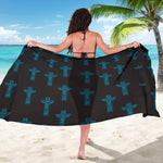 Native Totem Pattern Print Beach Sarong Wrap