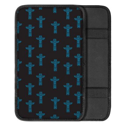 Native Totem Pattern Print Car Center Console Cover