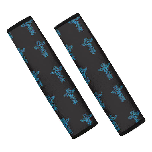 Native Totem Pattern Print Car Seat Belt Covers
