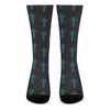 Native Totem Pattern Print Crew Socks