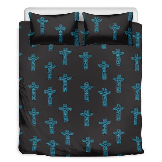 Native Totem Pattern Print Duvet Cover Bedding Set