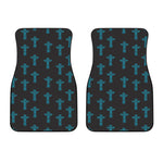 Native Totem Pattern Print Front Car Floor Mats