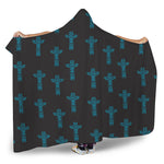 Native Totem Pattern Print Hooded Blanket