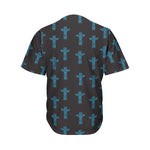 Native Totem Pattern Print Men's Baseball Jersey
