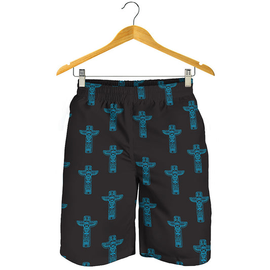 Native Totem Pattern Print Men's Shorts