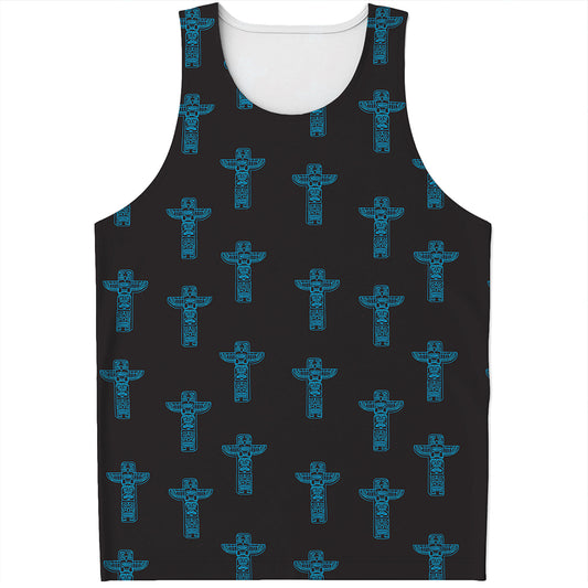 Native Totem Pattern Print Men's Tank Top