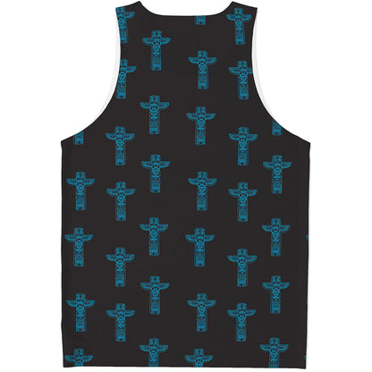 Native Totem Pattern Print Men's Tank Top