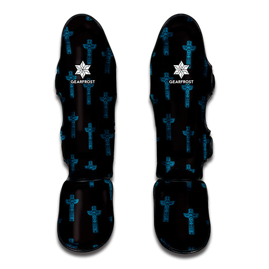 Native Totem Pattern Print Muay Thai Shin Guard