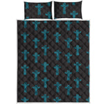 Native Totem Pattern Print Quilt Bed Set
