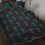 Native Totem Pattern Print Quilt Bed Set