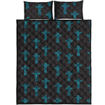 Native Totem Pattern Print Quilt Bed Set