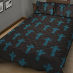 Native Totem Pattern Print Quilt Bed Set