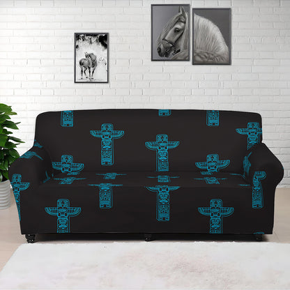 Native Totem Pattern Print Sofa Cover