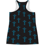 Native Totem Pattern Print Women's Racerback Tank Top