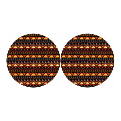 Native Tribal African Pattern Print Car Coasters