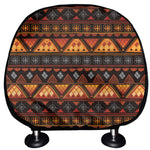 Native Tribal African Pattern Print Car Headrest Covers