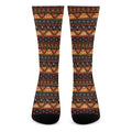 Native Tribal African Pattern Print Crew Socks