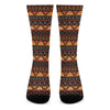 Native Tribal African Pattern Print Crew Socks