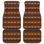 Native Tribal African Pattern Print Front and Back Car Floor Mats