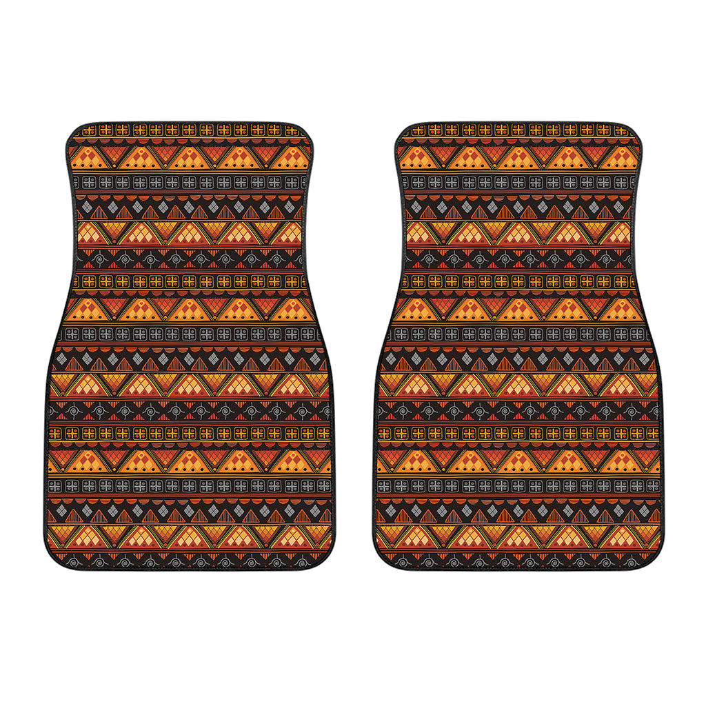 Native Tribal African Pattern Print Front Car Floor Mats