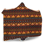 Native Tribal African Pattern Print Hooded Blanket