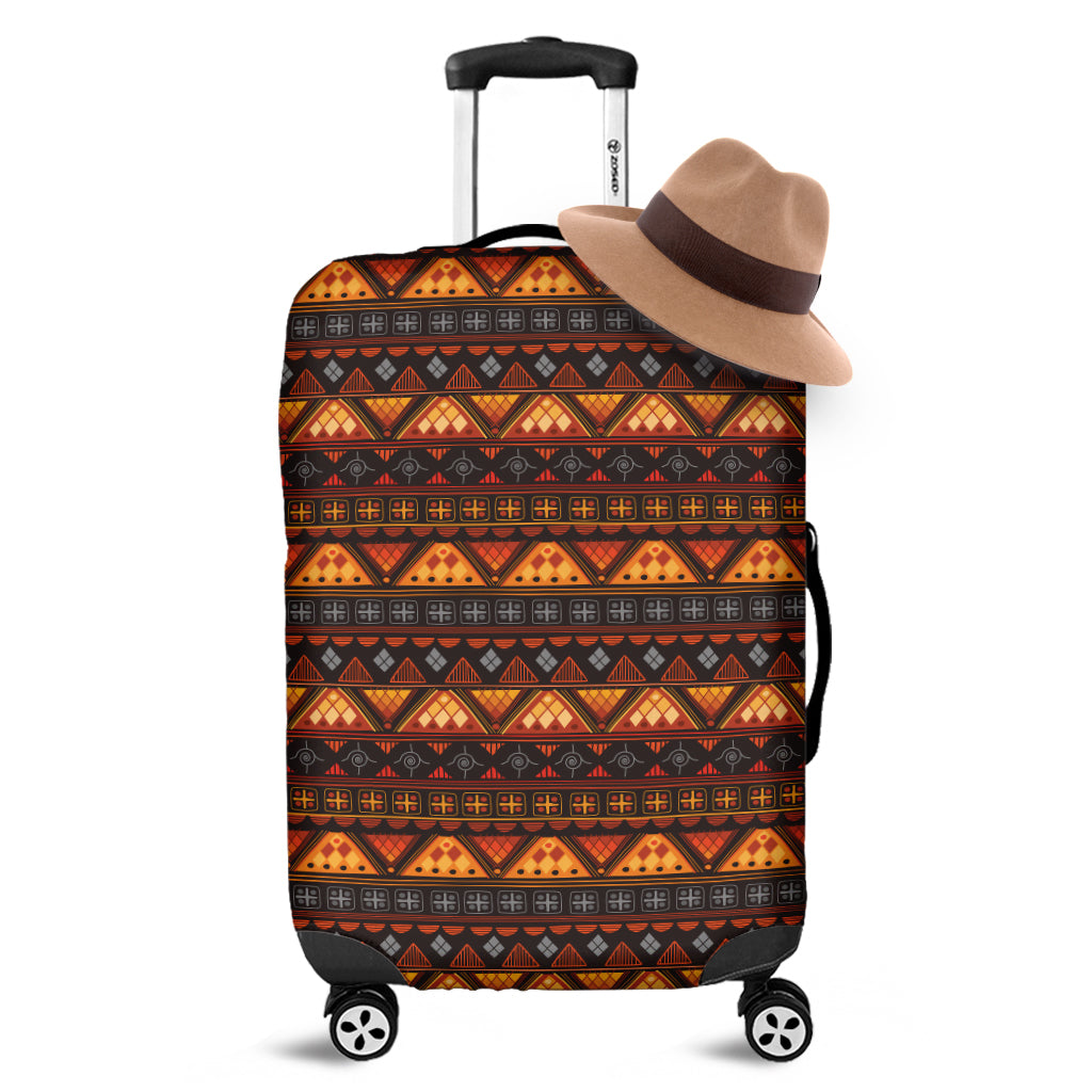 Native Tribal African Pattern Print Luggage Cover