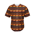 Native Tribal African Pattern Print Men's Baseball Jersey