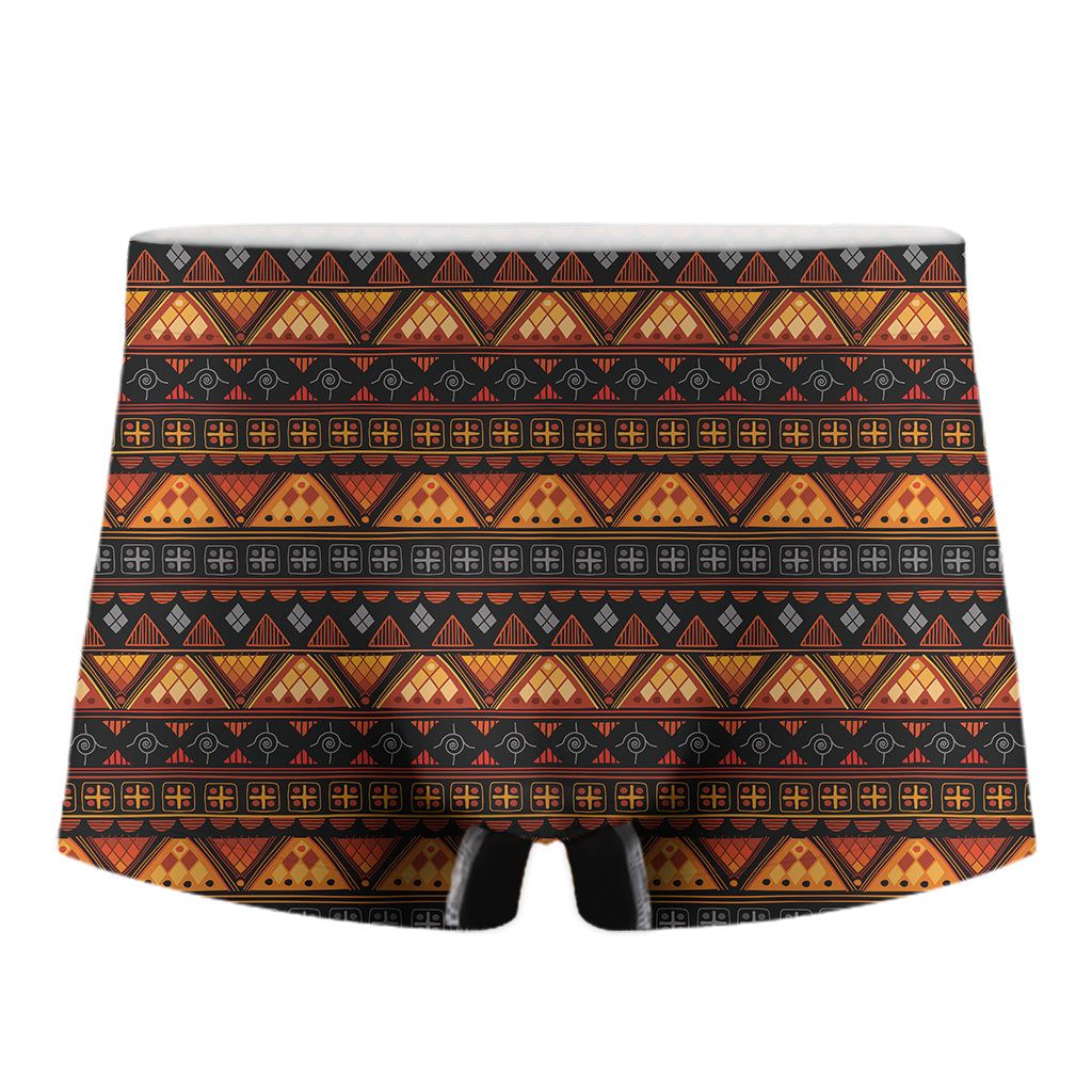 Native Tribal African Pattern Print Men's Boxer Briefs