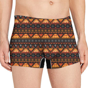 Native Tribal African Pattern Print Men's Boxer Briefs