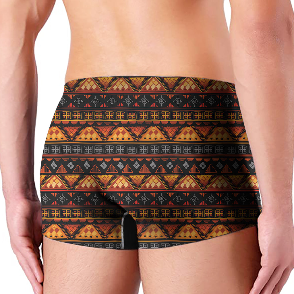 Native Tribal African Pattern Print Men's Boxer Briefs