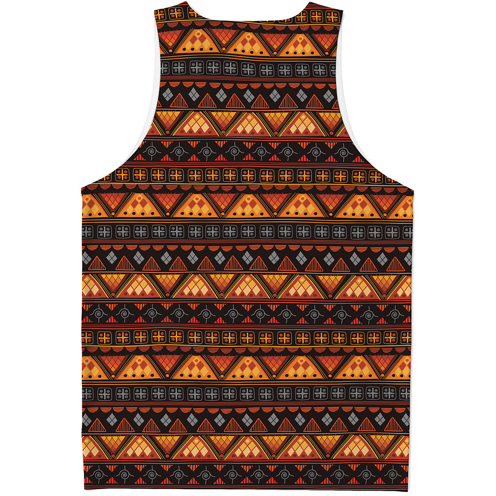 Native Tribal African Pattern Print Men's Tank Top