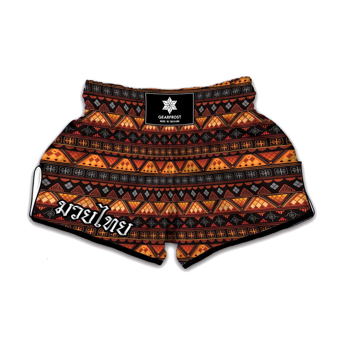 Native Tribal African Pattern Print Muay Thai Boxing Shorts