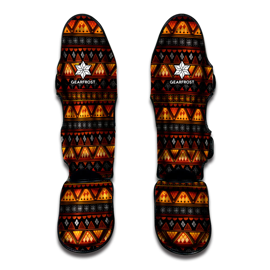 Native Tribal African Pattern Print Muay Thai Shin Guard