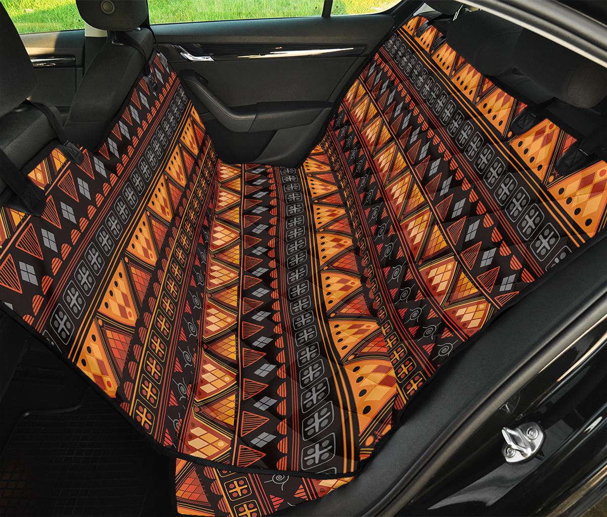 Native Tribal African Pattern Print Pet Car Back Seat Cover