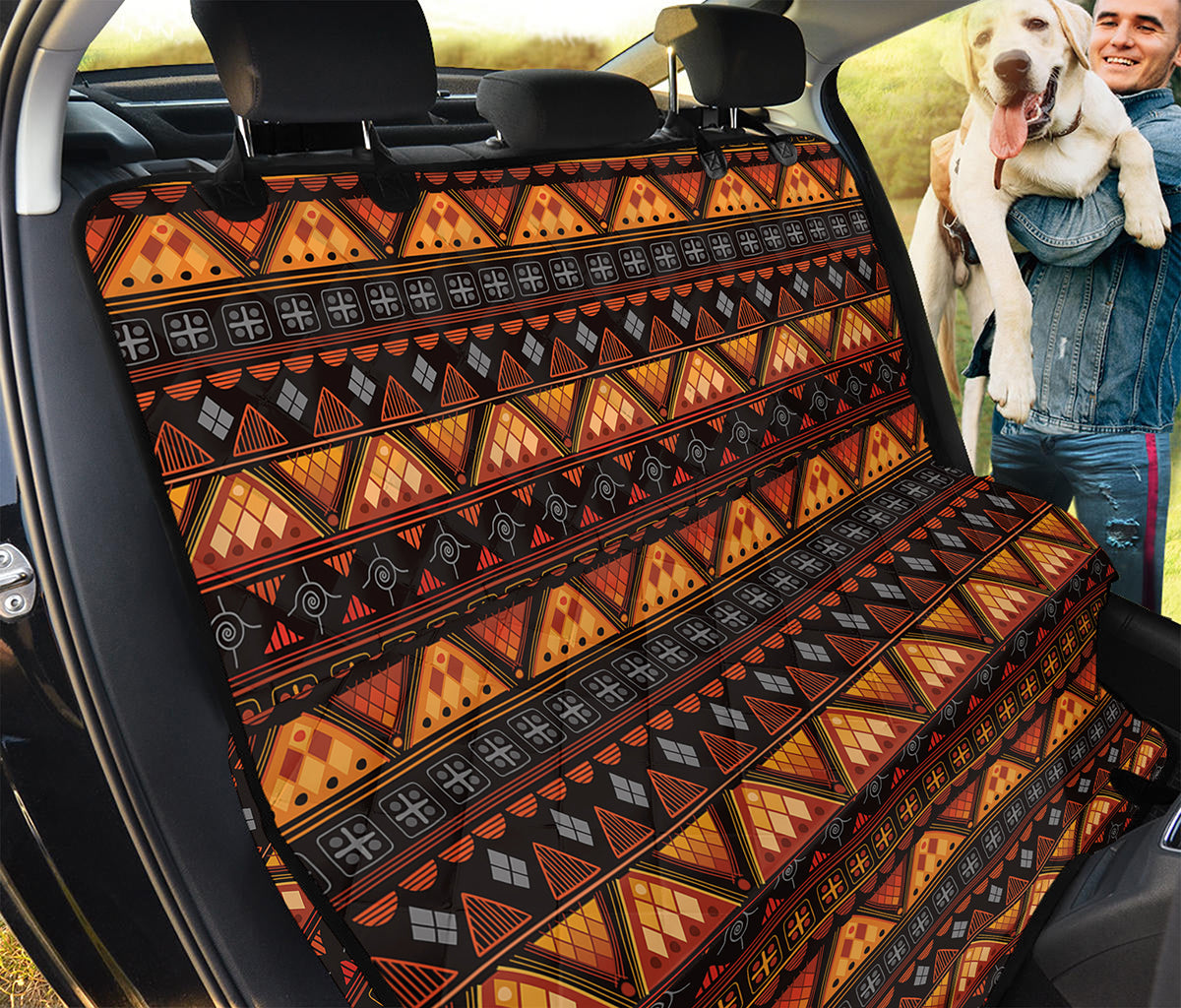 Native Tribal African Pattern Print Pet Car Back Seat Cover